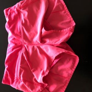 Hot pink size 2 lululemon shorts